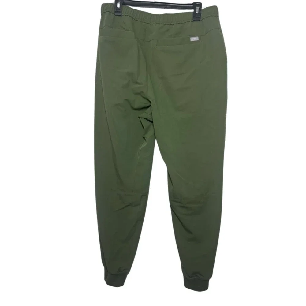 Figs Scrub Jogger Pants Men Size XL Men Green Drawstring Technical Collection